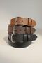 Men's 4 cm Sports Belt Black-Tan-Brown Set of 3 - 2