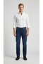 Men's High Waist Straight Cut Straight Leg Jean Trousers