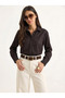 Women's Brown Regular Fit Denim Shirt 7513 60283940 - 4
