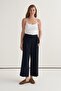 Women's Straight Cut Pencil Pants Navy Blue