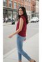 Women's Sleeveless Body Zero Sleeve Turtleneck Badi Super Quality Turtleneck Red - 2