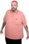 Mode XL Large Size Men's Lycra Single Jersey Polo Neck T-Shirt with Pockets 21558 Pudra - 2