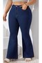 ''Big Size'' New Collection Women's Spanish Flare High Waist Stretch Jeans (Fits up to 6XL) - 3