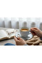 Stoneware Set of 6 Coffee Cup & Saucer Naturalia - Beige/Gray/Green - 2