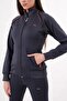 Women's Micro Ruched Zippered Tracksuit Set – Casual Sports Top and Bottom Set - 5