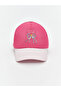 Lcw Eco Fuchsia Bow Printed Girls' Cap Hat