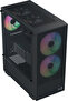 PC Gaming Case B508A Flow | Mid Tower | 5 Pre-Installed ARGB Fans | Expansion Slots, 7 | Black... - 2