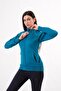 Women's Micro Ruched Zippered Tracksuit Set – Casual Sports Top and Bottom Set - 6