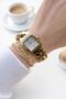 Steel Cord Does Not Blacken 3 Atm Water Resistant Women Wrist Watch + Bracelet Vs.Blkt.0827 - 2
