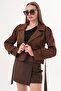 Women's Belted Short Trench Coat 255129 - - 5