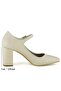 Mary Jane Ten Vegan Square Toe Strappy Thick Heeled Classic Shoes - 5
