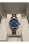 Metallic Steel Bracelet 10 Atm Water Resistant Light Blue Dial Sapphire Glass Women's Wristwatch - 5