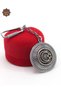 Ayyıldız and Midyat Souvenir Double Sided Oxidized Silver Filigree Keychain 201025168 - 2