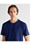 Men's Blue Relaxed Fit T-Shirt - 4