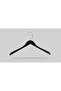 Wooden (Silver Hook Lama) Clothes, Shirts, Blouses, Hangers Black Color 24 Pieces - 2