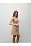 Valeria Bow Detailed Mink Dress - 4
