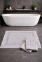 3-Piece Drop Patterned Bath Foot Towel Set – Soft Absorbent Non-Slip Foot Towels