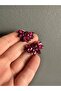 2 Pieces of Stoned Flower Embroidery Accessories 3X3 cm - 2