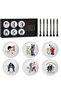 WHITE 13 Pcs Patriotic Golf Balls Gifts Set 6 USA Flag Ball 6 Tees and 1 Box 4th of July Golf Ball a - 8