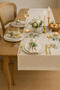 Luxury Gardenia Linen Runner 35X150 Cm, Stylish & Natural Table Decoration - 2