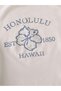 تي شيرت نسائي من Honolulu مطبوع عليه زهور للاستخدام اليومي باللون الداكن - 4
