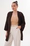 Women's Open-Front Patterned Knitted Cardigan 260428 - - 4