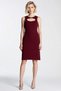 Women's Bodycon Midi Dress Pool Collar Sleeveless Accessory Detailed Plain Interlock Knitted Fabric Comfortable - 5