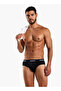 Men Printed Waistband Cotton Briefs - Pack of 3 - 4