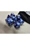 مجموعة من 7 قطع من نرد DND EPOXY Frp، نرد DND للعبة Dungeons And Dragons، نرد ألعاب الطاولة، رخام أزرق رمادي - 6