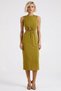 Women's Midi Dress Crew Neck Sleeveless Lined A-Line Woven Fabric Cut Out Detail Plain Pattern - 5