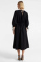 Women's Maxi Dress, Crew Neck, Three Quarter Balloon Sleeve, Woven, Unlined, A-Line, Plain Color, Stylish - 6