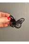 Iron-On Embroidery Butterfly Patch Sew-On Applique 6X4 cm Black - 4