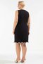 Women's Plus Size Mini Dress Boat Neck Sleeveless A-Line Woven Fabric Color Block Durable - 5
