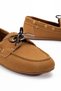 Women's Tan Nubuck Lace-Up Casual Loafer Ballet Shoes - 4