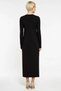 Women's Dress Knitwear Crew Neck Long Sleeve Maxi Length Shift Plain Pattern Stone Detailed Single Plate - 6