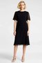 Women's Plus Size Midi Dress Crew Neck Short Angel Sleeve Chiffon Woven Plain Pattern Day Night - 5
