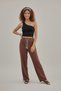 Women’s High-Waist Wide-Leg Muslin Palazzo Pants - 2
