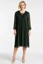 Women's Plus Size Maxi Dress V-Neck Long Sleeve Chiffon Woven Flounced Straight Fit A-Line Comfortable - 5