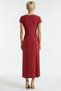 Women's Maxi Dress Degaje Collar Short Sleeve A-Line Knitted Fabric Lined Accessory Detailed Plain Patterned - 5