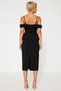 Women's Plus Size Maxi Dress Square Neck Strappy Off Shoulder Woven Fabric A-Line Long Length Plain - 6