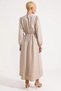 Women's Maxi Dress Crew Neck Long Sleeves Elastic Cuffs Elastic Waist A-Line Plain Woven - 6