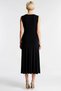 Women's Maxi Dress, Crew Neck, Sleeveless, Plain Knitted Fabric, A-Line, Side Gathering Detail, Casual Summer Wear - 5