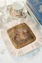 Baroque Luxury Artistic Fringed Decorative Napkin - Classic Period Antique Gold Colored Coaster Napkin - 2