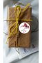Women's Day Burgundy Flower Round Sticker - 24 Pieces Decoration, Gift, Packaging Sticker Kg8 - 2
