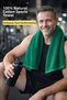 100% Natural Cotton Sporty Quick Sweat Absorbing 30cm X 100cm Fitness Athlete Hand and Neck Towel - 4