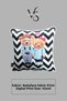 Cushion Cover 45X45 cm Teddy Bear Patterned – Babyface Fabric with White Piping and Hidden Zipper - 3