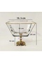 Large Bowl with Metal Legs and Gold Details - Presentation - Serving - Salad Bowl - 2
