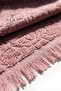 Kitchen Towel with Cotton and Fringe 30X50 cm Set of 3 Dried Rose - 3