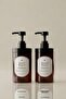 Set of 2 Amber Kitchen Soap Dispensers 400 ml - Detergent Dispenser and Liquid Soap Dispenser Set - 400Hdgg