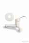 White Wc Faucet White Garden Balcony Fixture Wall Outlet White On/Off Faucet - 2